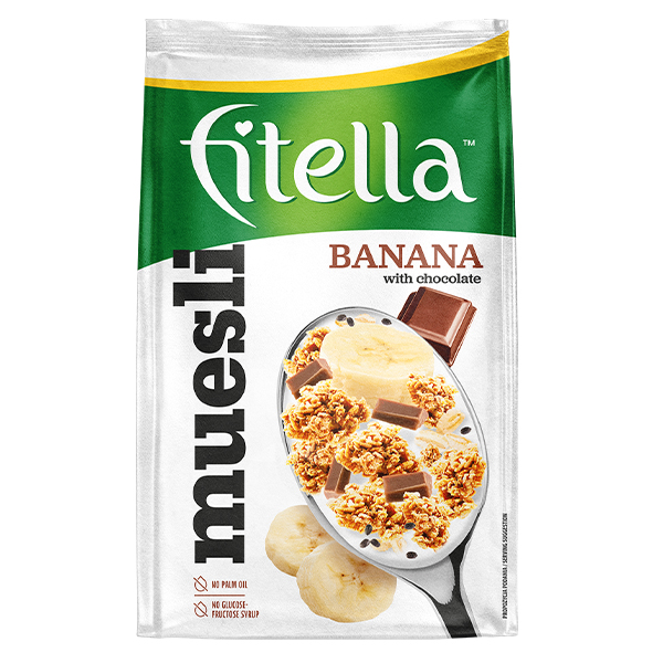 FITELLA MUESLI BANANA WITH CHOCOLATE 300g