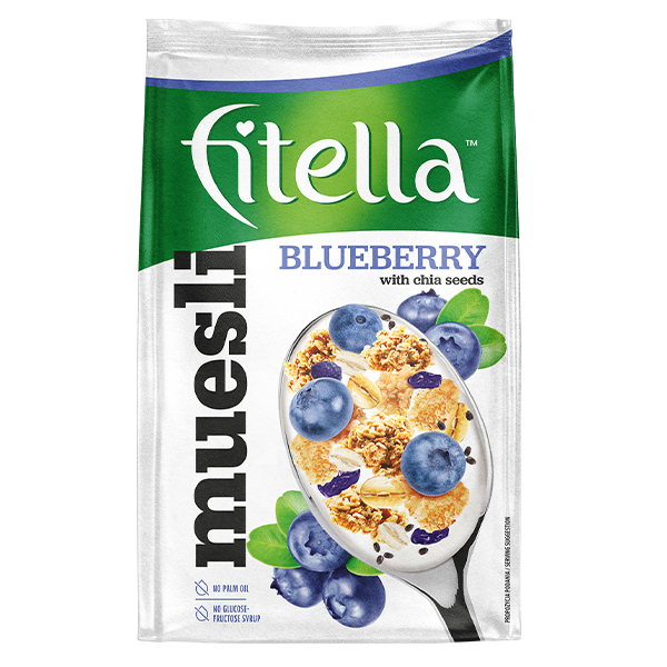 FITELLA MUESLI BLUEBERRY WITH CHIA SEEDS 300g