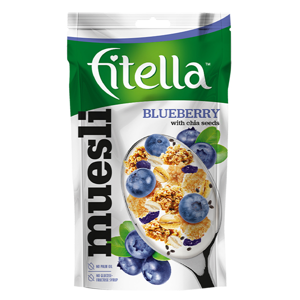 FITELLA MUESLI BLUEBERRY WITH CHIA SEEDS 50g