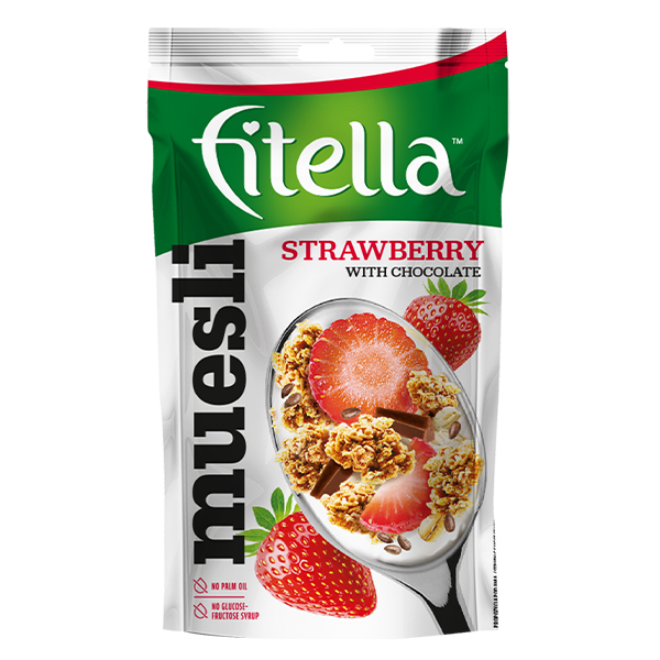 FITELLA MUESLI STRAWBERRY WITH CHOCOLATE 50g